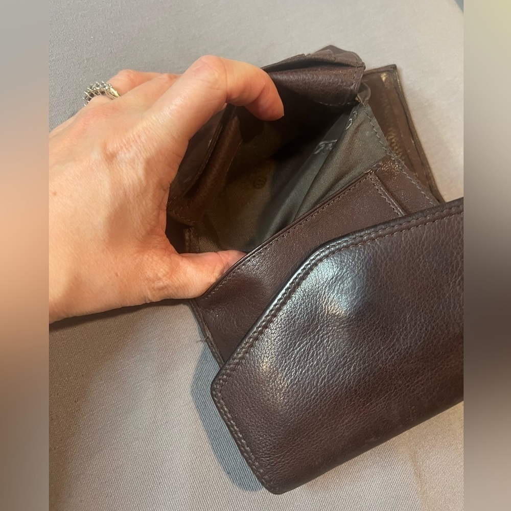 FOSSIL Wallet. Brown leather. Used but in good condition. - Picture 7 of 12